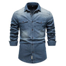 Camisa Denim Urban Style – Tu Mejor Aliada azul marino