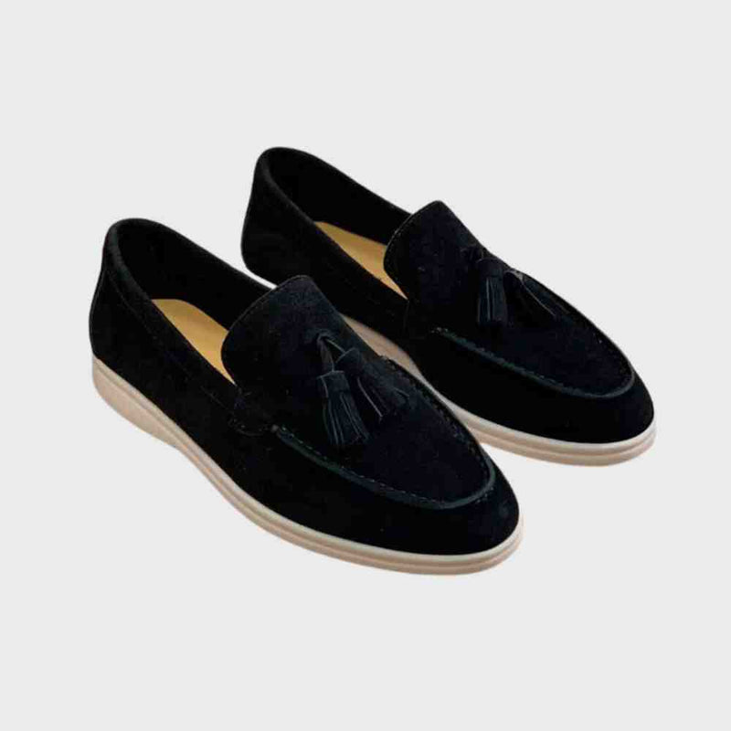 Montalio – Mocasines de Suede Elegantes para Hombres negro