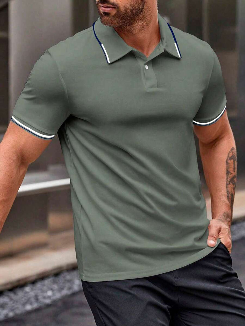 Playera Polo Hombre Manga Corta – Elegancia Casual Imparable