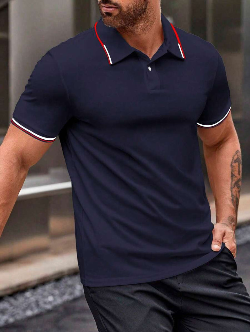 Playera Polo Hombre Manga Corta – Elegancia Casual Imparable
