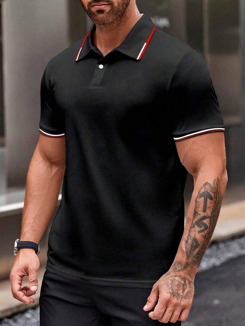 Playera Polo Hombre Manga Corta – Elegancia Casual Imparable
