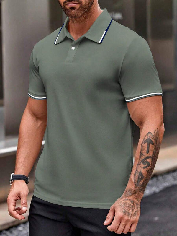 Playera Polo Hombre Manga Corta – Elegancia Casual Imparable