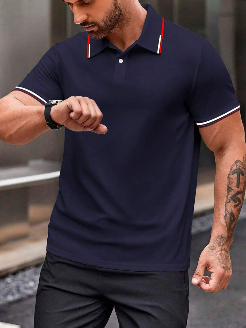 Playera Polo Hombre Manga Corta – Elegancia Casual Imparable