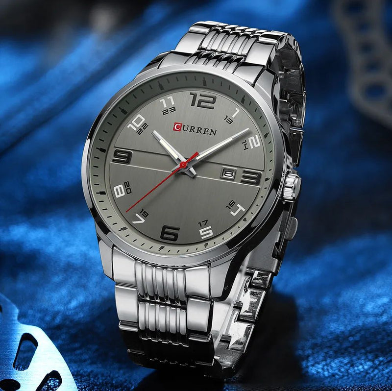 Reloj Titan elite – Autoridad y Precisión Ejecutiva plata 3