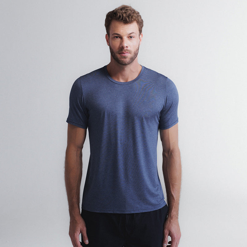 Remera Tech T-Shirt® de Hombre Concept – Confort y Estilo Futurista indigo 